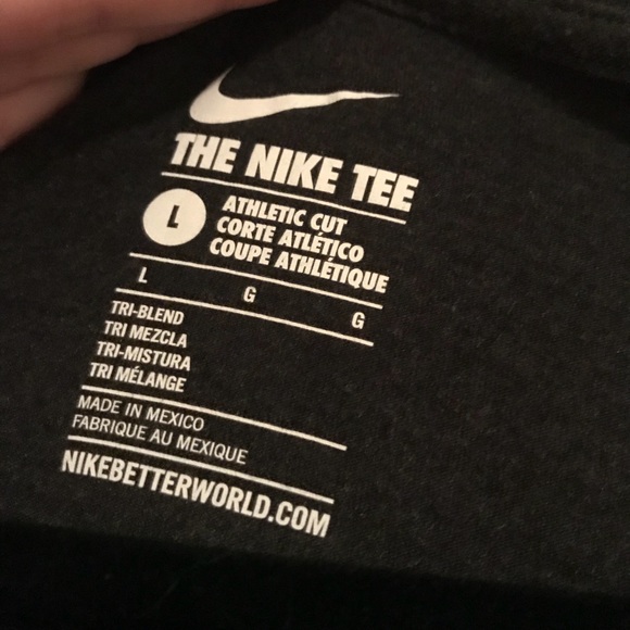 Nike V-Neck T-Shirt - Gray - Picture 4 of 4
